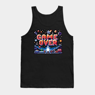 Game Over - 80s retro gaming C64 style Tank Top